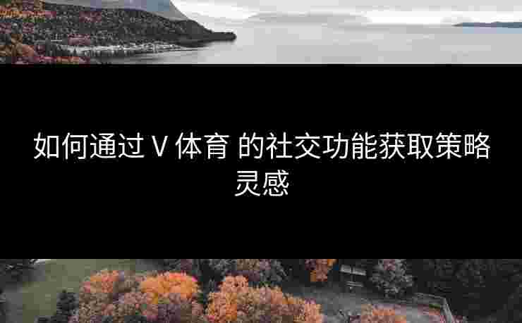 如何通过 V 体育 的社交功能获取策略灵感